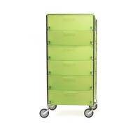 Kartell 2040l3 conteneur Mobile, 6 tiroirs, Jaune Citron