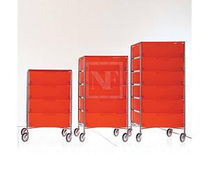 Kartell 2040l7 conteneur Mobile, 6 tiroirs, Bleu