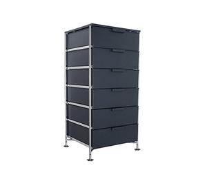 Kartell 2041l5 conteneur Mobile, 6 tiroirs, Mat Gris Ardoise