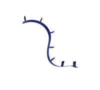 Kartell Bookworm, Bibliothèque Flexible, 7 Serre-Livres (320cm), Bleu Cobalt