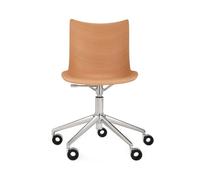 Kartell - Chaise à roulettes Bois naturel