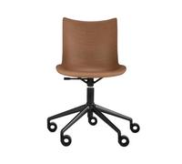 Kartell - Chaise à roulettes Bois naturel