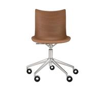 Kartell - Chaise à roulettes Bois naturel