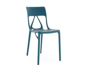 Kartell - Chaise empilable Bleu