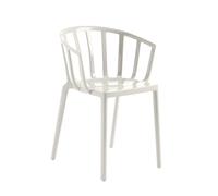 Kartell Chaise empilable Venice blanc, Designer Philippe Starck, 51x75x51 cm