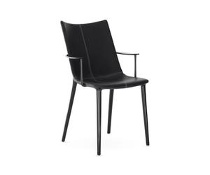 Kartell - Chaise rembourrée Noir