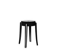 Kartell Charles Ghost, Tabouret Small, H. 46 cm, Noir, Lot de 2