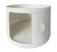 Kartell Componibile, élément rond, 42 x 42 x 38,5 cm, blanc | Kartell - Componibile 1 Elemento Tondo 4955/03 BiancoIl Componibile 1 Elemento Tondo Alto di Kartell è un’icona del design