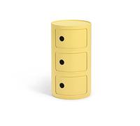 Kartell Componibili Bio, Meuble Conteneur 3 éléments, Jaune | Comodino Componibile Bio 3 Elementi Giallo KartellIl Comodino Componibile Bio 3 Elementi Giallo di Kartell reinterpreta una