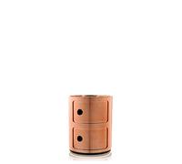 Kartell Componibili, Conteneur 2 éléments, Cuivre, Base Ronde