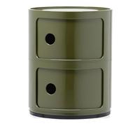 Kartell Componibili, Conteneur 2 éléments, Vert, Base Ronde