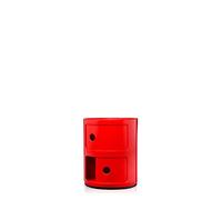 Kartell Componibili Rangement - Meuble 2 Portes, Opaque Rouge