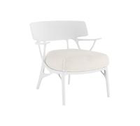 Kartell - Fauteuil rembourré Blanc