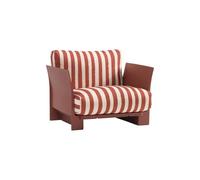 Kartell - Fauteuil rembourré Rouge