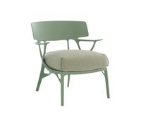 Kartell - Fauteuil rembourré Vert