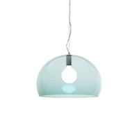 Kartell FL/Y Transparent Pendelleuchte, bleu petrol