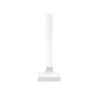 Kartell Goodnight, Lampe de table à batterie, Avec variateur de lumière, H 29 cm, Blanc mat