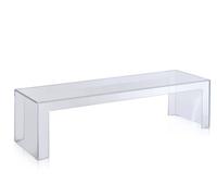 Kartell Invisible Side - Table d'appoint - Verre clair - Hauteur 31,5 cm