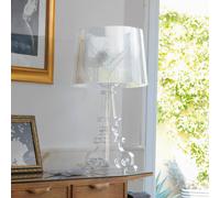 Kartell Lampe à poser design Bourgie, dimmable, transparent, Salon / Salle à manger, Matière Plastique, Design, Lampe à poser