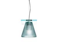 Kartell Lampe À Suspension Light-Air (Version Sculpté Bleu - Technopolymère Thermoplastique Transparent) Bleu