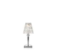 Kartell Lampe de table Battery - chrome