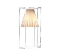 Kartell - Lampe de table Light-Air 09110BE E14 Abat-jour tissu Beige