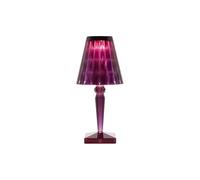 KARTELL lampe de table BIG BATTERY avec batterie dimmable (Prune - PMMA)