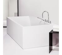 Laufen Baignoire îlot Kartell H2233320006161 170×86 cm en fonte minérale LED blanc