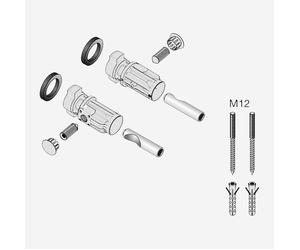 Kartell LAUFEN Fixations au sol M12 pour baignoires en îlot, H8928360000001,