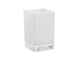 Kartell laufen gobelets 'boxy' matière plastique 70x70x120mm inox brossé - LAUFEN H3823300900001