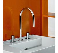 Laufen Kartell - Mitigeur de lavabo, installation 3 trous, chrome H3123330042201
