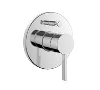 LAUFEN Kartell Set de montage final d'une main pour mitigeur de bain encastré pour Simibox Standard ou Simibox light, clapet anti-retour de tuyau intégré, H3213360040101, Couleur: chrome