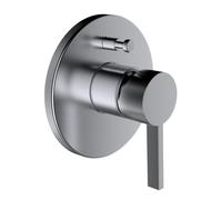 LAUFEN Kartell Set de montage final d'une main pour mitigeur de bain encastré pour Simibox Standard ou Simibox light, clapet anti-retour de tuyau intégré, H3213360900101, Couleur: acier inoxydable bro