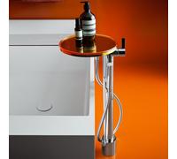 Laufen Kartell - Mitigeur de baignoire pour montage au sol avec accessoires, chrome H3213310041211