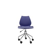 Kartell Maui, Chaise Tournante Réglable en Hauteur, Bleu Marine