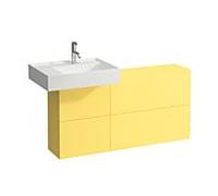 Kartell meuble sous- H4082910336441 120x61x27cm, découpe à gauche, senfgelb