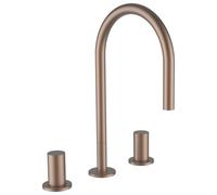Kartell mit lav 3 trous bec orientable 166 mm ss vidage pvd or rosé brossé - LAUFEN H3123331682201