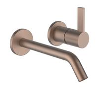 Kartell mit lav à encastrer avec simibox 2-point bec 175 mm pvd or rosé brossé - LAUFEN H3113361681201