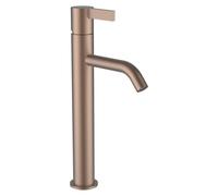 Kartell mitigeur de lavabo rehaussé bec fixe 125mm ss vidage pvd or rosé brossé - LAUFEN H3113381681201