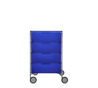 Kartell Mobil récipient avec roues 4 Cassetti Cobalt