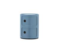 Kartell - Rangement Componibili - 2 compartiments - Bleu ciel - ABS - H 40 cm Ø 32 cm