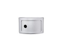 Kartell Rangement Componibili - 1 compartiment bas - argent