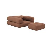 KARUP - Fauteuil convertible enfant Marron