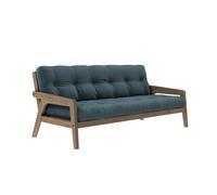 Karup Grab Canapé-lit Marron Caroube/757 Bleu Pétrole
