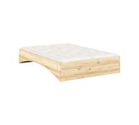 KARUP - Lit double Bois naturel