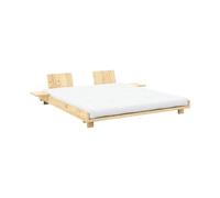 KARUP - Lit double Bois naturel