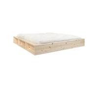 KARUP - Lit double Bois naturel