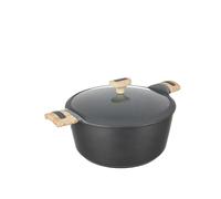 KASANOVA Casserole antiadhésive Evolution, casserole à induction, casserole de haute qualité avec couvercle, adaptée à toutes les plaques de cuisson (Casserole 28 cm)