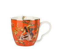 KASANOVA Mug en porcelaine Lettre A 48cl Orange Table, Thé & Café