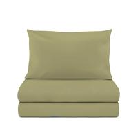 KASANOVA Parure de lit simple coton vert New Cotton